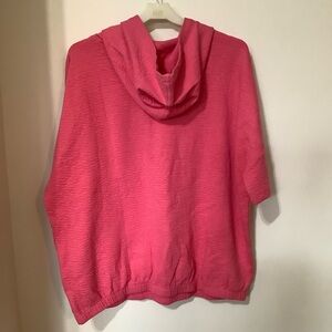 OLSEN: Clara Jersey Pink Hooded Sweater (NWT)